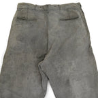 〜50's ごま塩 ブラックシャンブレー ワークパンツ... 実寸 W34×L28