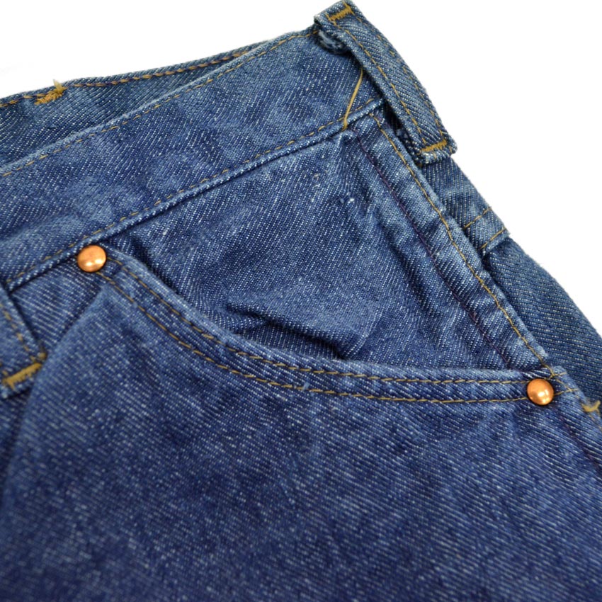 60's E&W The Plains RIDER INDIGO DENIM PANTS RODEO PAINT