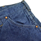 60's E&W The Plains RIDER INDIGO DENIM PANTS RODEO PAINT