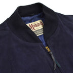 50's 'Monarch' Blue Nubuck Leather Jacket...
