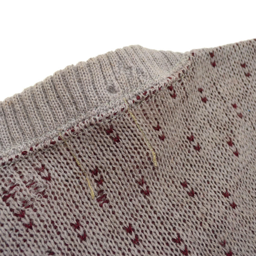 40's~ GLENSPEY SPORTWEAR 'Skiers' Jacquard knit...