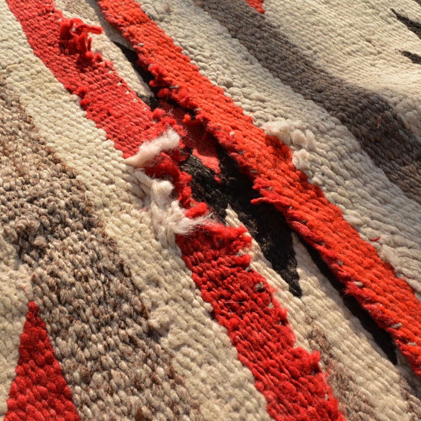 ~1930's Navajo Rug 'Eye dazzler' 2...90cm×154cm