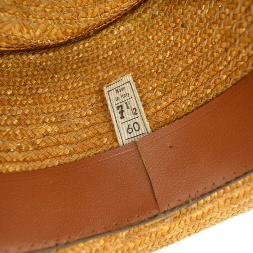 50's〜 Old ストローハット Made in Italy ... 71/2