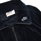 70's NIKE ALL BLACK VELOR TRACK JACKET... L