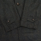 50's Deadstock PENNEYS Black Plaid Wool Coat...