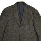 1950s University Town Salt and Pepper Wool Tailored Jacket...