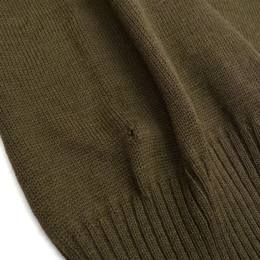 40's USARMY HI NECK JEEP SWEATER OD...