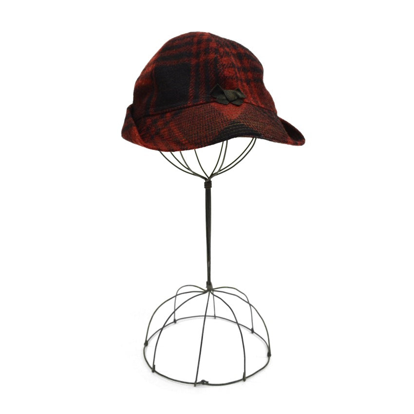 ~40's JCPENNEY Co. PLAID HUNTER HAT...