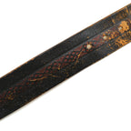 50's PENNEY'S TOWNCRAFT COWHIDE Belt with Brass Buckle...