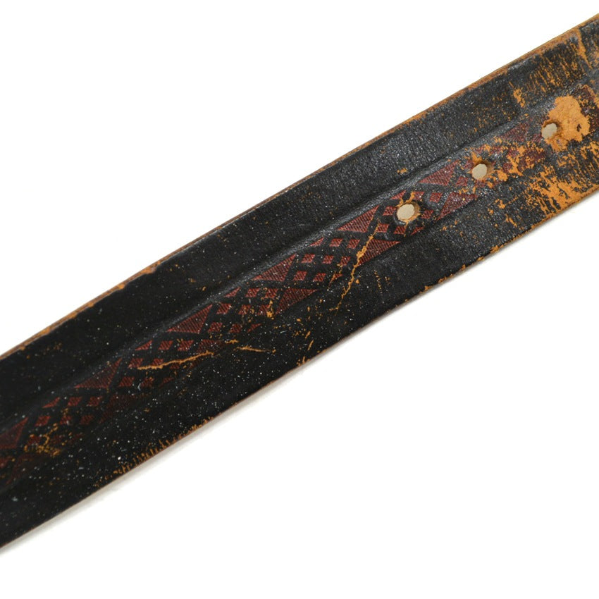 50's PENNEY'S TOWNCRAFT COWHIDE Belt with Brass Buckle...