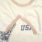 70's Champion 'USAFA' Pink Ringer T-shirts...XL
