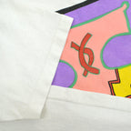 ~90's SOHO NEW YORK Large Size Modern Art T-Shirt... about XL