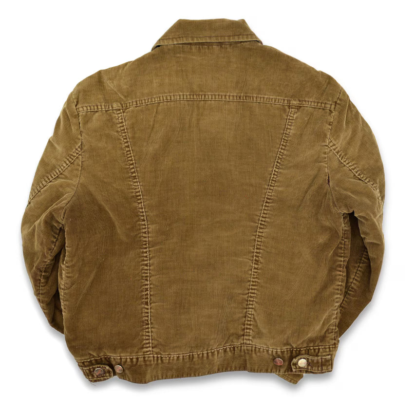 70's Wrangler Dark Brown Corduroy Jacket with Sherpa Liner... Size 46