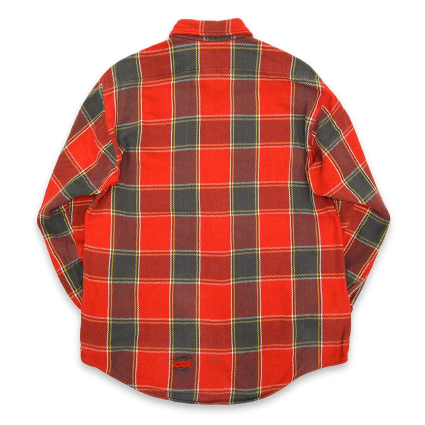 60's Sears Print Tag Flannel Shirt... M TALL