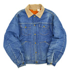 60's BIG SMITH Buckaroo Denim Jacket Orange Boa HIGE... 40