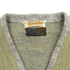 60's Kandahar FOUR COLAR MOHAIR CARDIGAN... L