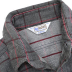 70's FIVE BROTHER CHECK FLANNEL SHIRT... M