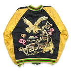 1940s- JAPAN SOUVENIR JACKET (Sukajan) with double-sided patch pockets and TOYO zipper...