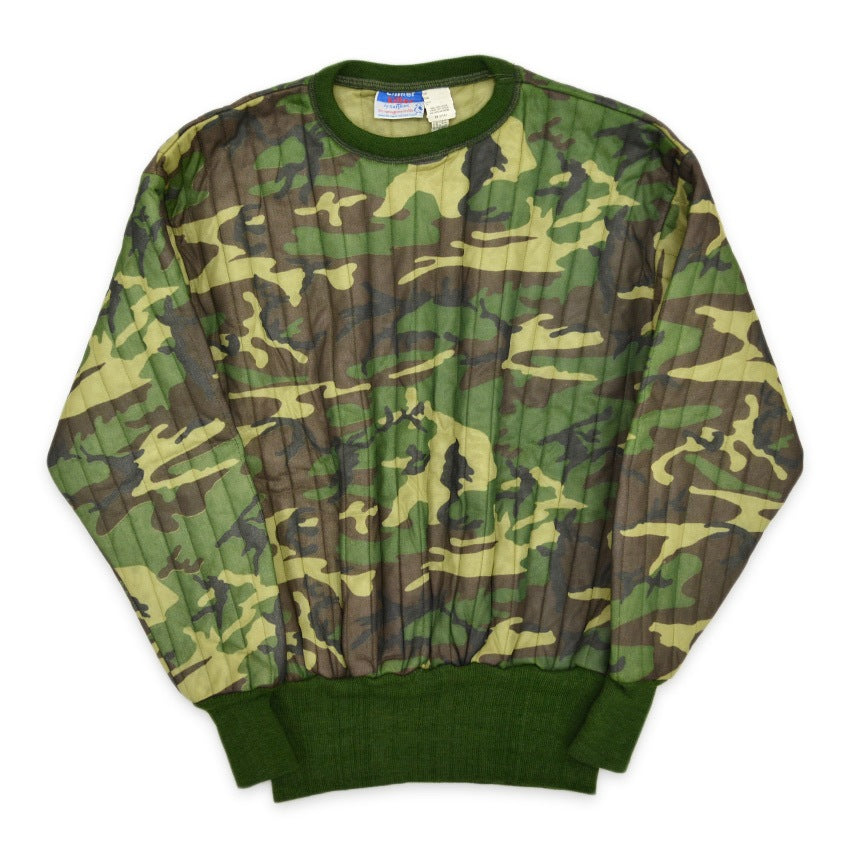 70's~ Deadstock chillerkiller by SAFTBAK Camo Quilting Sweat shirt ... XL