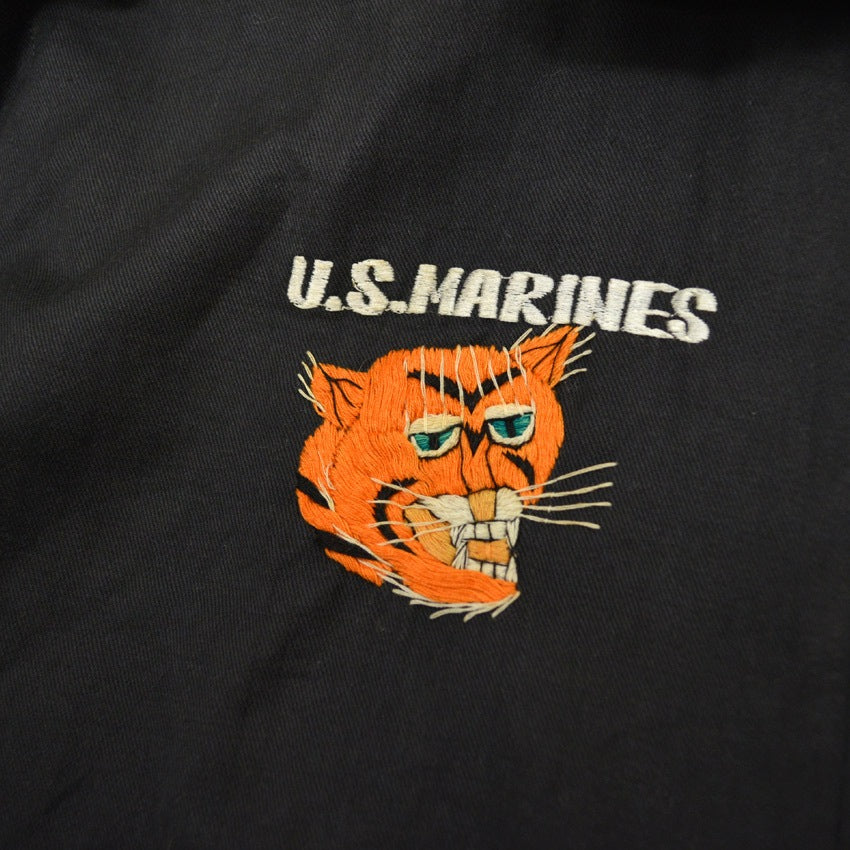 1960s VIETNAM ERA TOUR JACKET USMARINES (Vietnamese style jacket) Black...