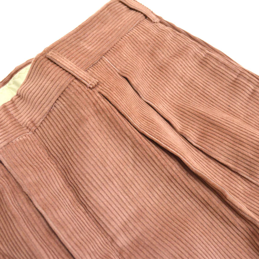 1990's Deadstock HAGGER Thick Pink Corduroy Slacks... W33 L32