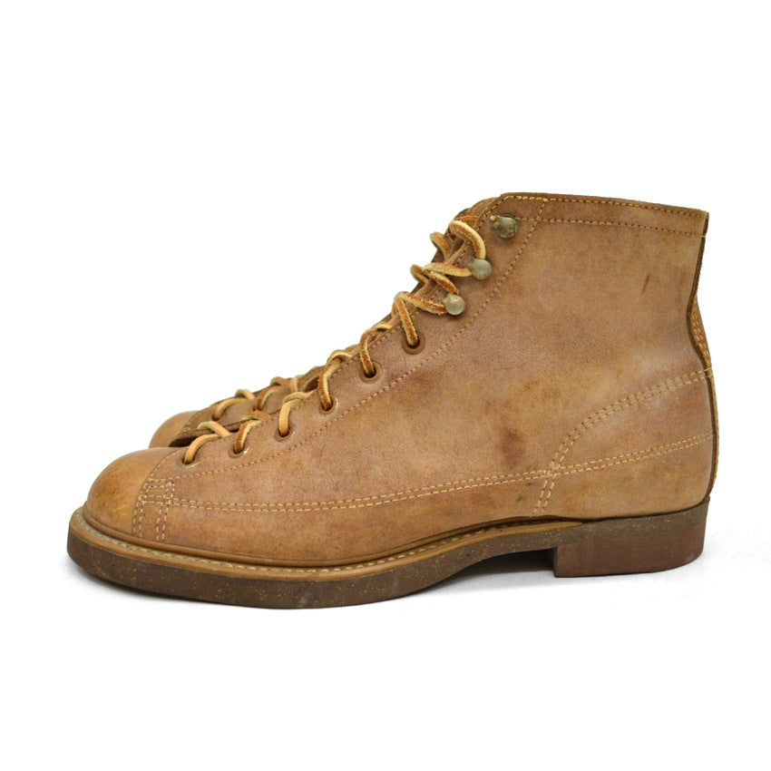 Circa 1950's OLD MONKEY BOOTS CORK SOLE MINT... 71/2
