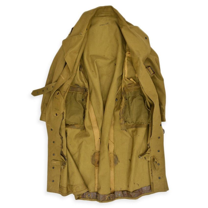 1940's WW2 BRITISH ARMY MOTOR CYCLE COAT...