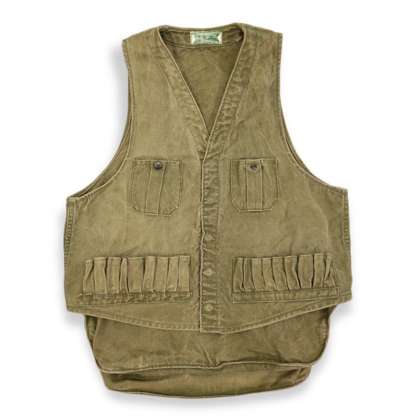 ~1940's JC Higgins HUNTING VEST OLIVE...