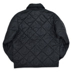 1990's BIG SMITH ALL BLACK QUILTED JACKET...M