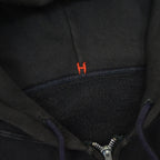 1960's〜 BLACK ZIP UP SWEAT HOODIE ...