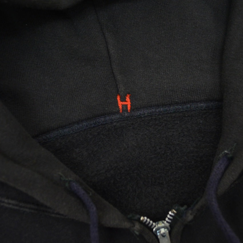 1960's〜 BLACK ZIP UP SWEAT HOODIE ...
