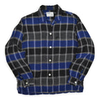 ~60's Truval Plaid Rayon Shirt...M