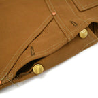 1970's Deadstock CARHARTT BROWN DUCK DOUBLE KNEE OVERALL...W36 L28