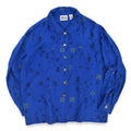 1990's CHICO'S DESIGN Kanji PRINT LINEN SHIRT...