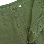 1960's USARMY COTTON SATEEN OG-107 BAKER PANTS SLIM CUSTOM... W31 L32
