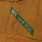 1990's DEADSTOCK KEY BROWN DUCK DOUBLE KNEE OVERALL... W36 L30