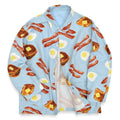 1990's~ BREAKFAST FLANNEL PAJAMA SHIRT...