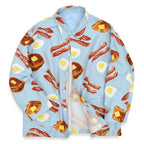 1990's~ BREAKFAST FLANNEL PAJAMA SHIRT...