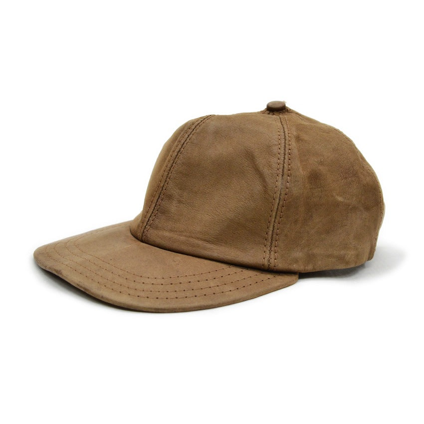 1980's ADVENTURE BOUND BROWN LEATHER CAP...