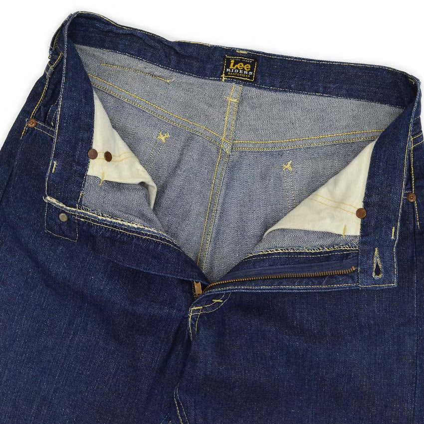 1950's Lee 101Z CENTER BLACK TAG DENIM PANTS DARK ... W32 L34