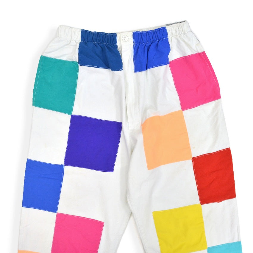 1990's PATCHIT ALL COTTON CRAZY COLOR PATCHWORK PANTS ...