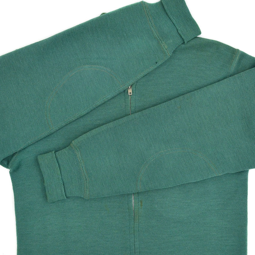 1950's SARBY SPORTSWEAR WOOL KNIT ZIP UP CARDIGAN ...