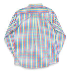 1990's DEADSTOCK LAND'S END MULTI GINGHAM B/D SHIRT ... M