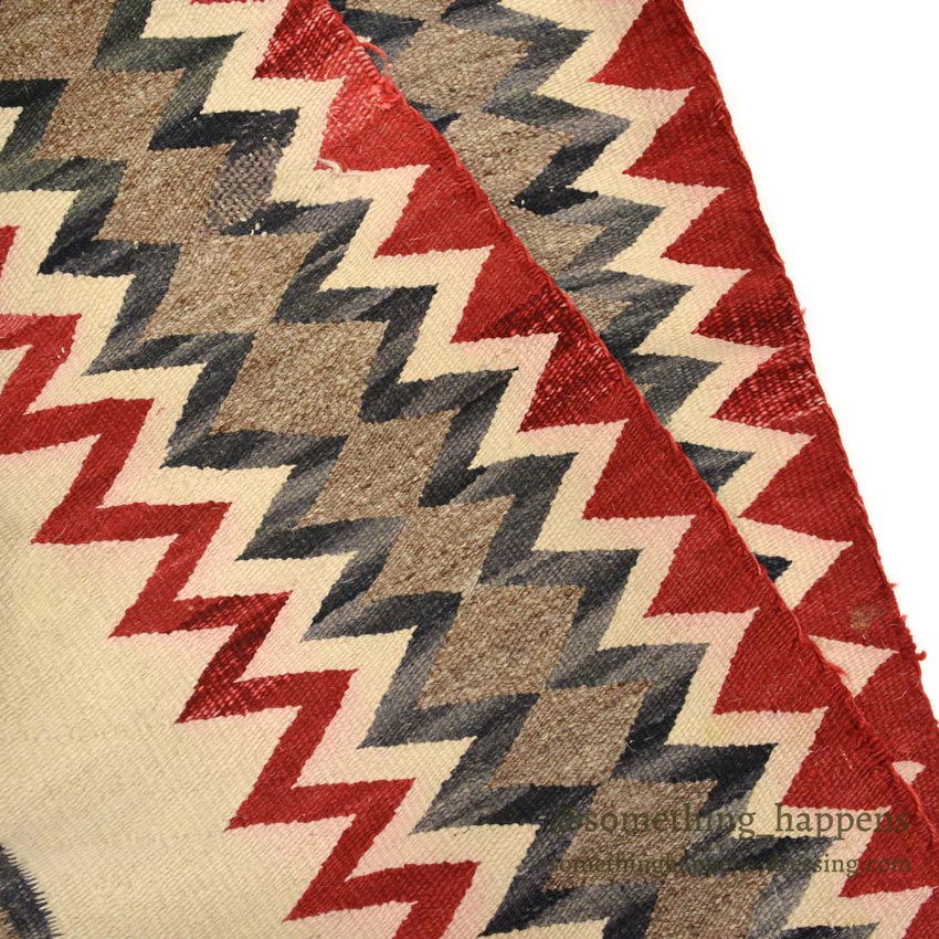 c.1930's NAVAJO RUG 卍 WHIRLING LOG SWASTIKA... 148cm×106cm