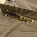 1960's 10-X SMOKY GRAY HUNTING PANTS LEATHER PATCH... W38 L28