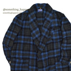 1950's PENDLETON OMBRE PLAID WOOL ROBE ... L