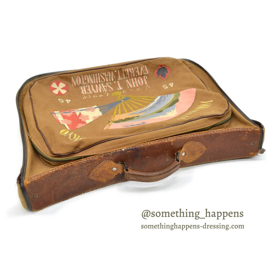 1940's U.S.A.A.F. WW2 TYPE B-4 GARMENT BAG JAPAN HAND PAINTED ...