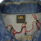 1970's Lee EMBROIDERY DENIM JACKET ... Fits like 44