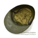 ~1940's LLBEAN HUNTING LEATHER CAP OLIVE...