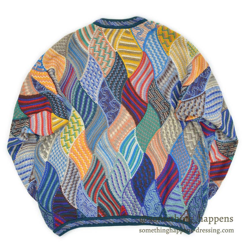 1990's~ TUNDRA CANADA CRAZY COTTON KNIT SWEATER... L